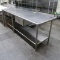 stainless table w/ undershelf & drawer