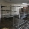 all shelving & cooler racks in back hall