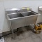 2-compartment sink w/ no drainboards