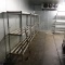 shelving units in cooler