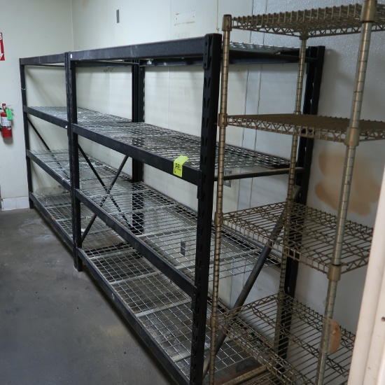 warehouse shelving, w/ bonus wire shelving units