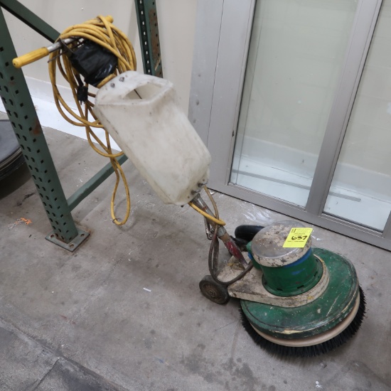 electric floor scrubber