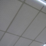 gypsum ceiling panels, w/ assorted merchandise