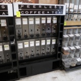 bulk coffee merchandiser rack w/ bins