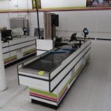 Killion checkstand w/ 6' lead-in belt & take-away turntable