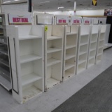merchandising shelving w/ fixed shelves