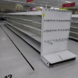 Lozier gondola shelving, 40' run + 4' endcap