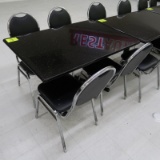 solid surface cafe table w/ 4) chairs