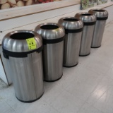 stainless waste receptacles