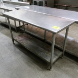 stainless table w/ undershelf