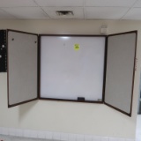 white board w/ closing panels