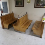 cafe benches for 2 tables