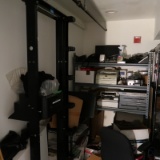 contents of IT room: IT rack, shelving, IT equipment