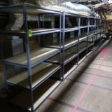 warehouse shelving, 21) sections