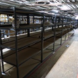 warehouse shelving, 21) sections