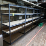 warehouse shelving, 21) sections