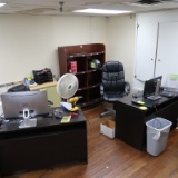 office furniture (2-desks, 2- chairs, 3- cabinets)