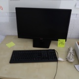 desktop computer, monitor & keyboard