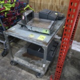 stocking cart w/ POS equipment