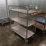 stocking cart w/ 3) shelves
