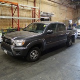 2013 Toyota Tacoma SR5 Prerunner double cab pick-up truck, gray