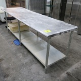 stainless tables w/ undershelves