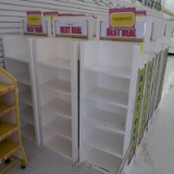 merchandising shelving w/ fixed shelves