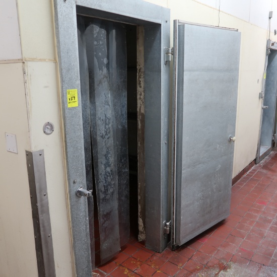 walk-in door & refrigeration coil