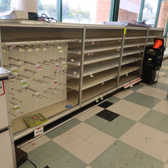 high value merchandising shelving w/ doors