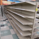 Lozier gondola shelving, 40' run (10- 4' sections)