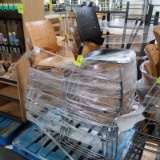 pallet of stackable chairs