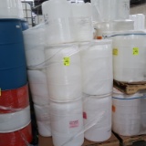 pallet of 14) plastic barrels