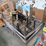 pallet of decorative wooden tables