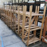 wooden racks