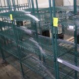 Metro wire shelving units, on casters