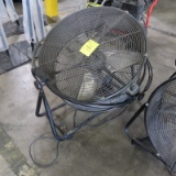 electric fan on stand