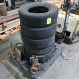 set of Michelin tires & 2) air compressor pumps