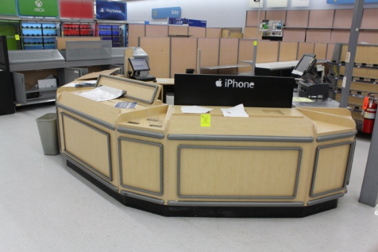 Customer Service Counter. No computer systems included.
