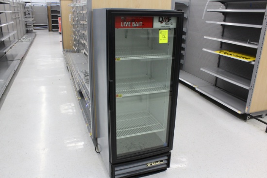 True Single Door Cooler. Self contained, 115 volt, R134A. - Model # GDM-12 - Serial #  7023799