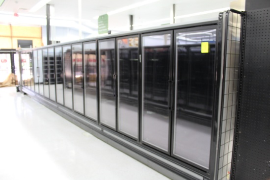 Kysor Warren Multideck w/ Retrofit Doors. Remote cooled, 120 volt. Year 2012. - Model #  DX6LD-08RUN