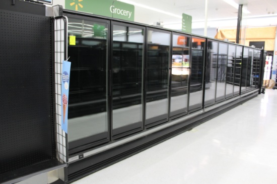 Hill Phoenix Frozen Food Case. Remote cooled, 208-240 volt defrost. Year 2012. - Model #  ONRZH4 and