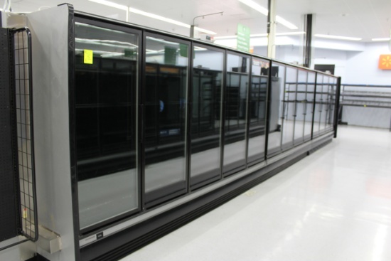 Hill Phoenix Frozen Food Case. Remote cooled, 208-240 volt defrost. Year 2012. - Model #  ONRZH4 and