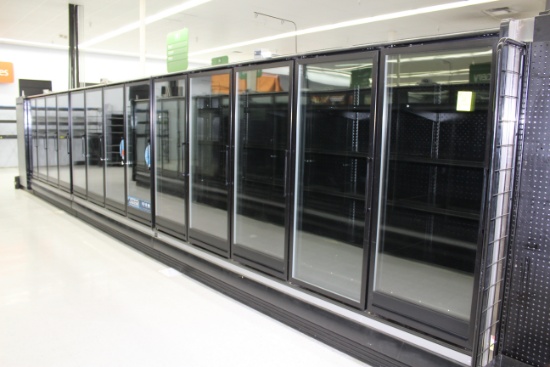 Hill Phoenix Frozen Food Case. Remote cooled, 208-240 volt defrost. Year 2012. - Model #  ONRZH4 and