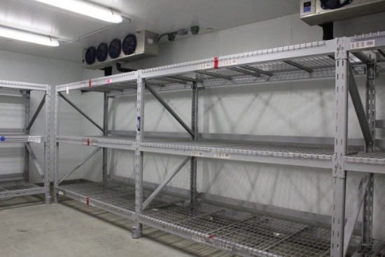 Pallet Rack. 44x84" uprights, 93" beams.