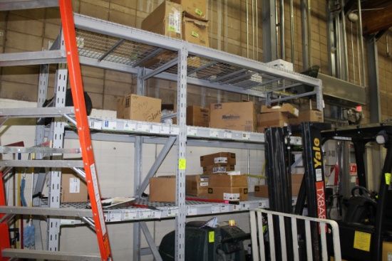 Pallet Rack. 44"x10' uprights, 45" and 93" beams.