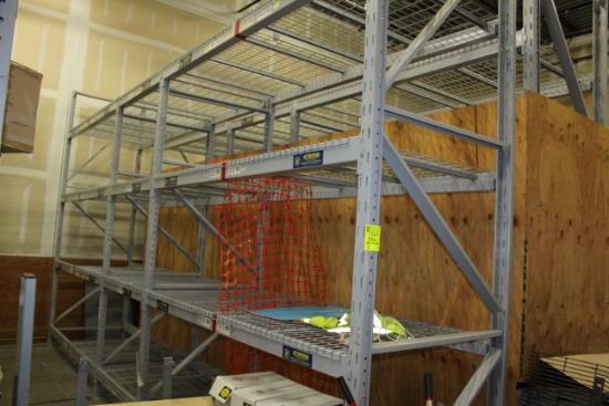 Pallet Rack. 44"x12' uprights, 45" and 93" beams.