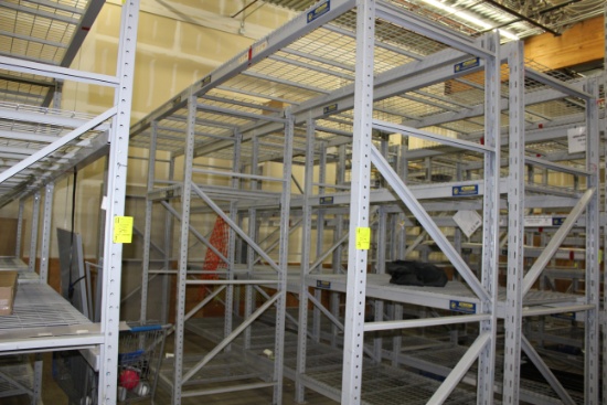 Pallet Rack. 44"x12' uprights, 45" and 93" beams.