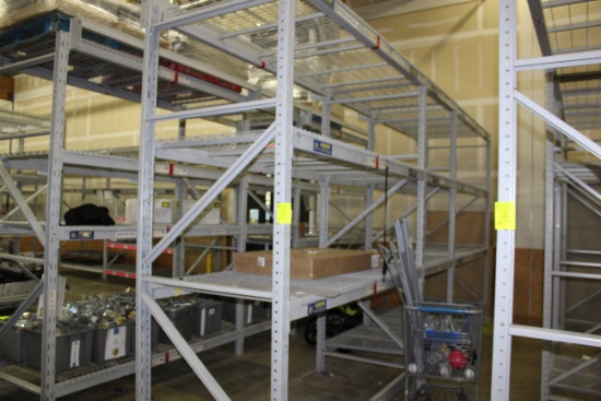 Pallet Rack. 44"x12' uprights, 45" and 93" beams.