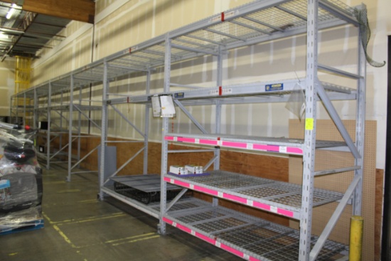 Pallet Rack. 44"x10' uprights, 93" beams.