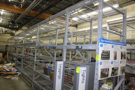 Pallet Rack. 44"x10' uprights, 45" and 93" beams.